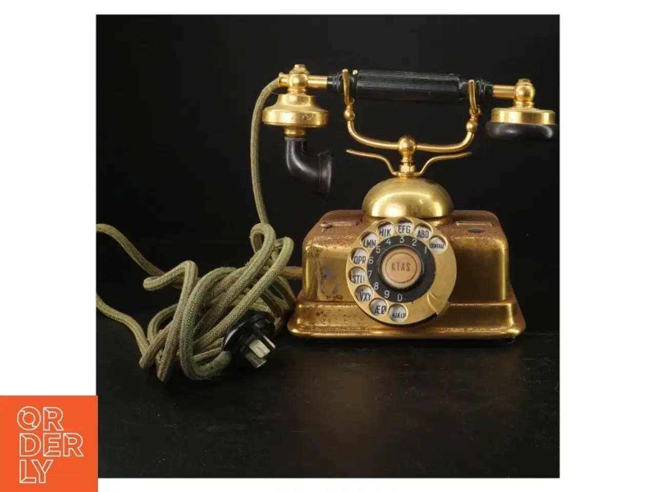 Billede 1 - Vintage telefon med drejeskive