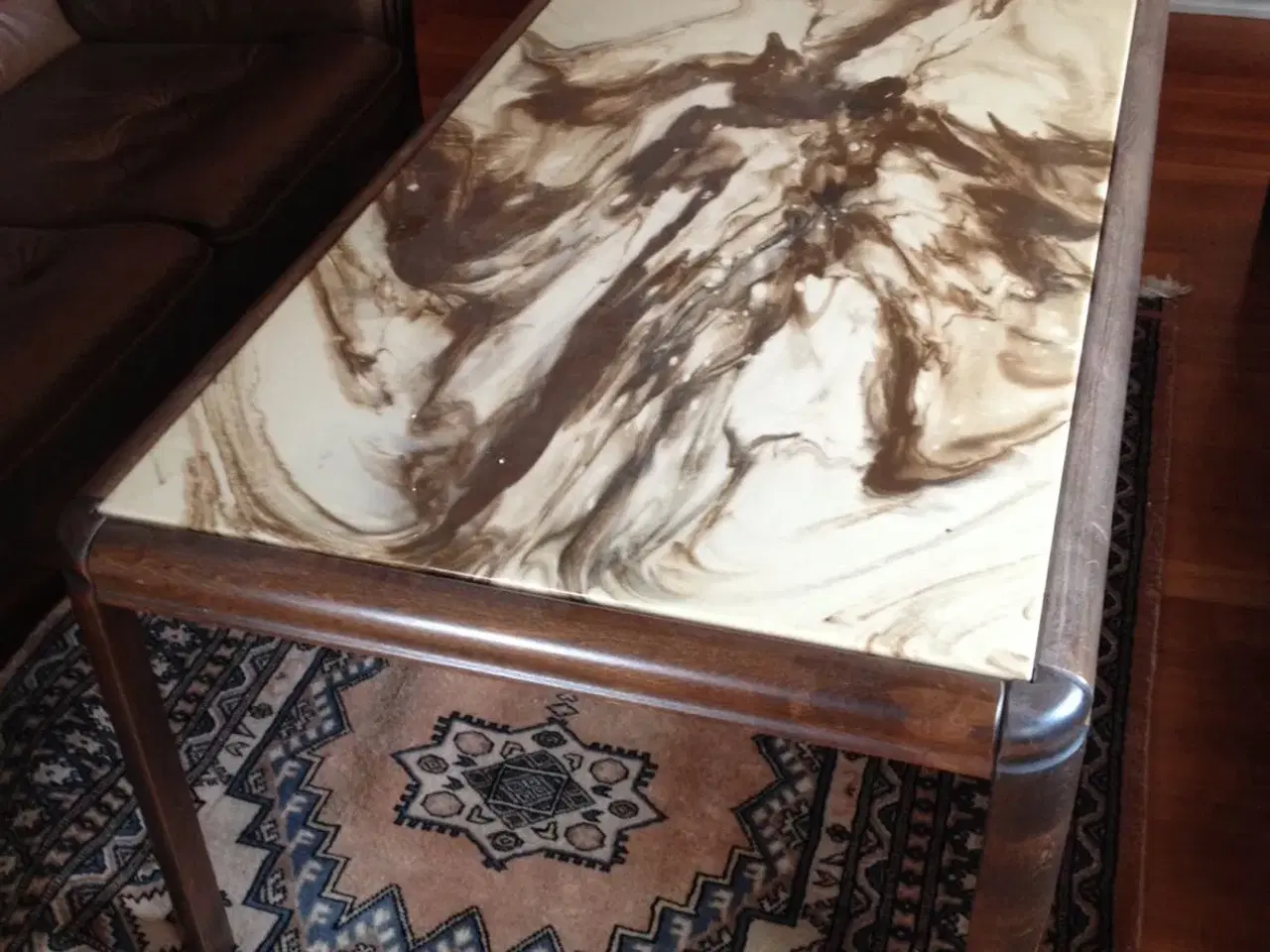 Billede 1 - Sofabord med marmorbordplade