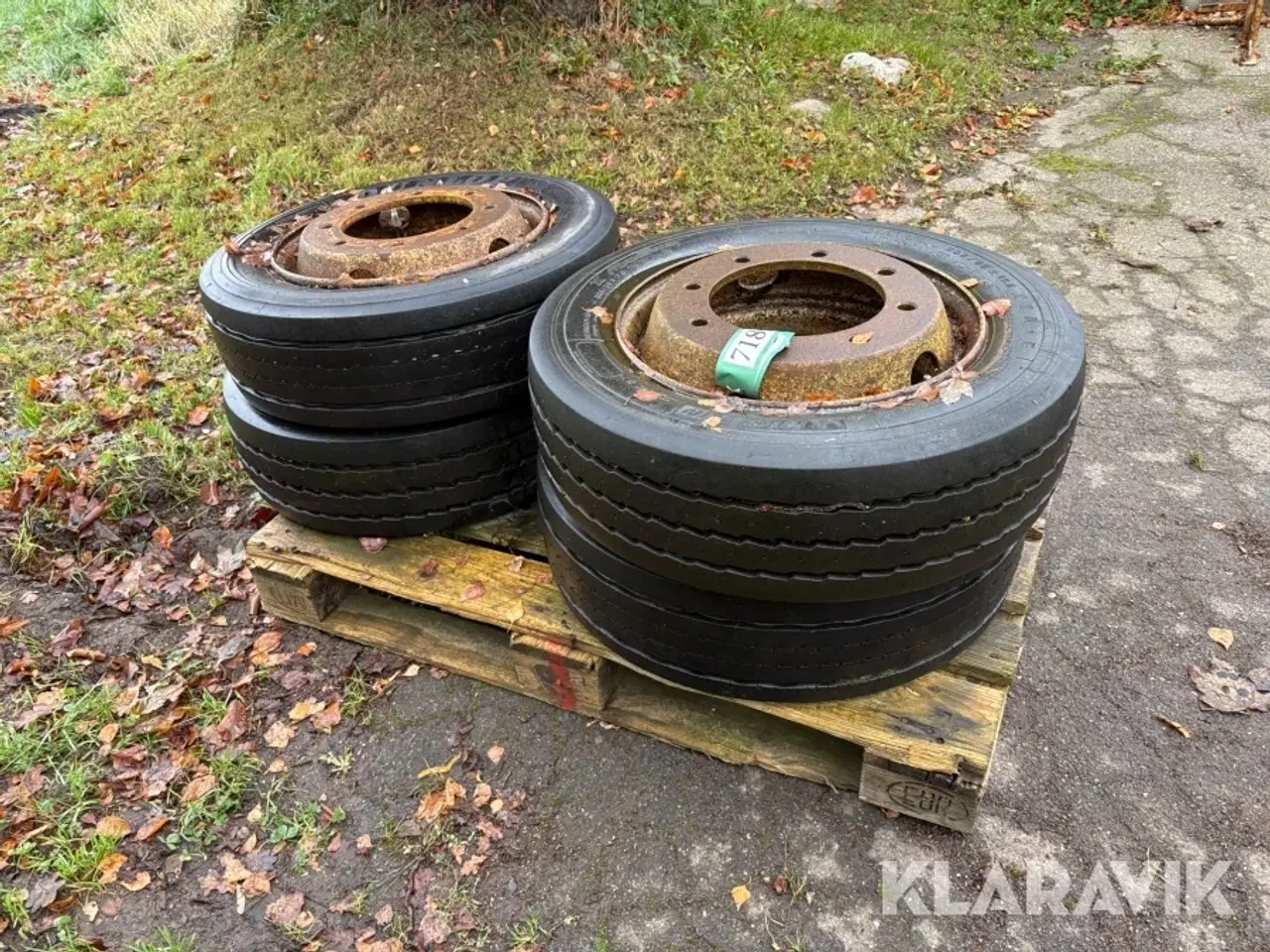 Billede 2 - Dæk med fælg Dunlop og michellin