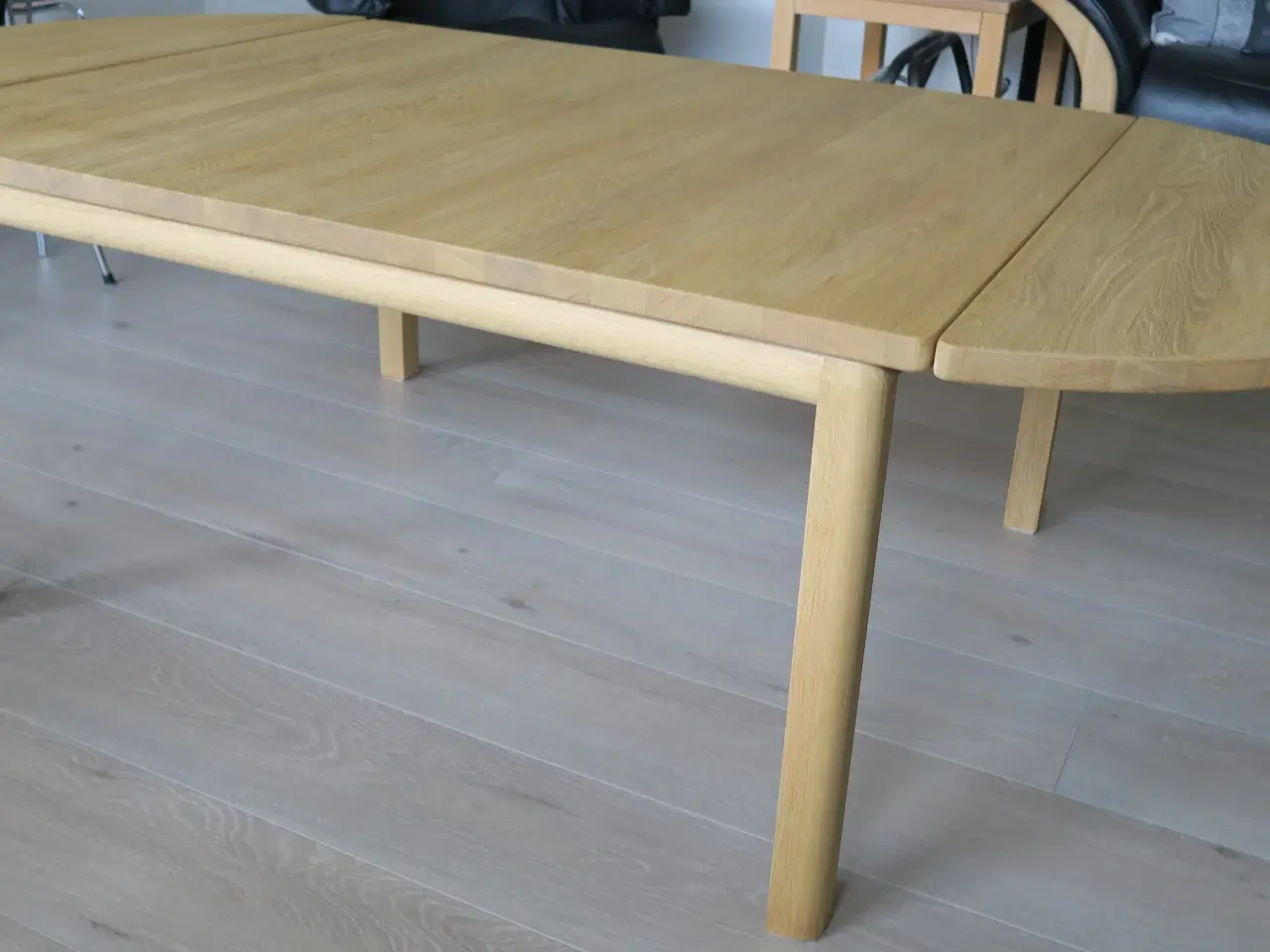 Billede 4 - Sofabord i massiv eg med 2 x klap