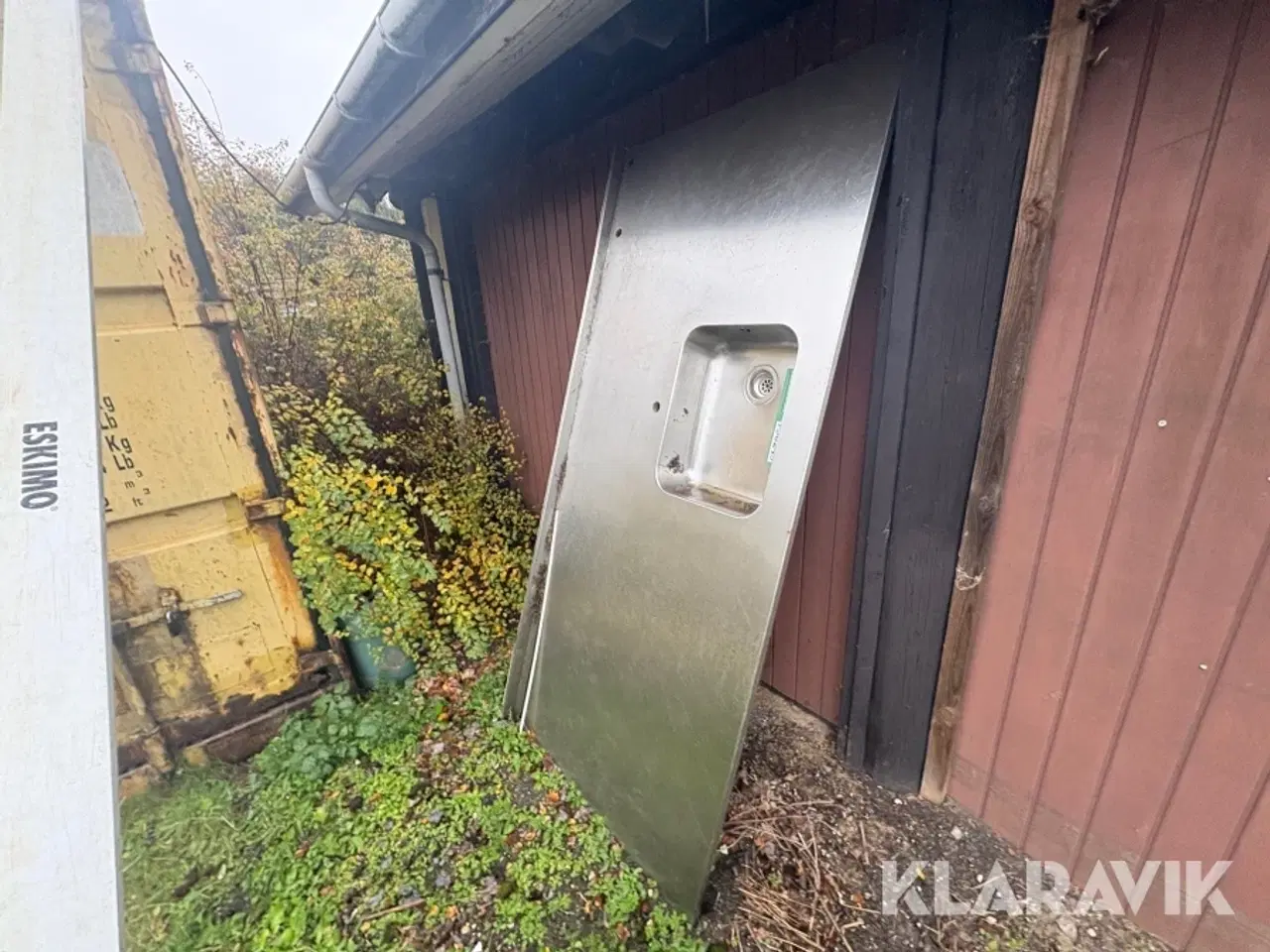 Billede 1 - Stålbordplade med vask