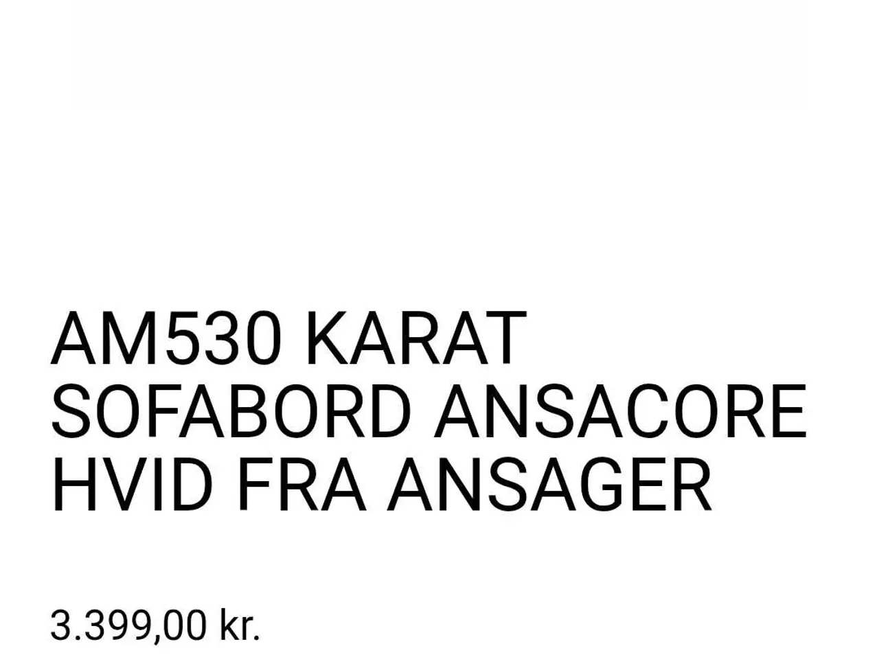 Billede 3 - Sofabord i hvid og krom