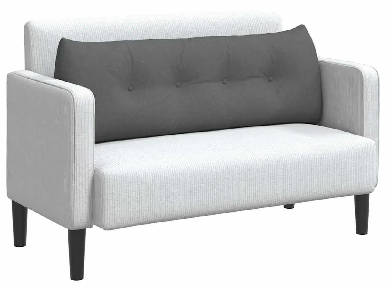 Billede 3 - Rygpude Mørkegrå 140 x 24 x 50 cm Stof