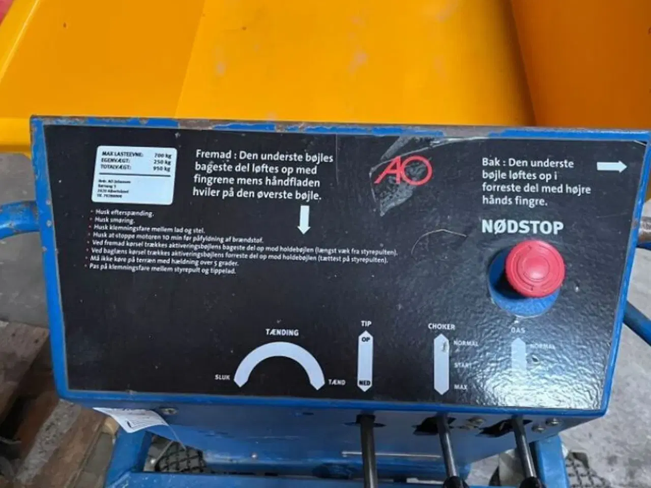 Billede 5 - PTO/AO Motor bører Hydraulisk aflæsservogn/motorbører