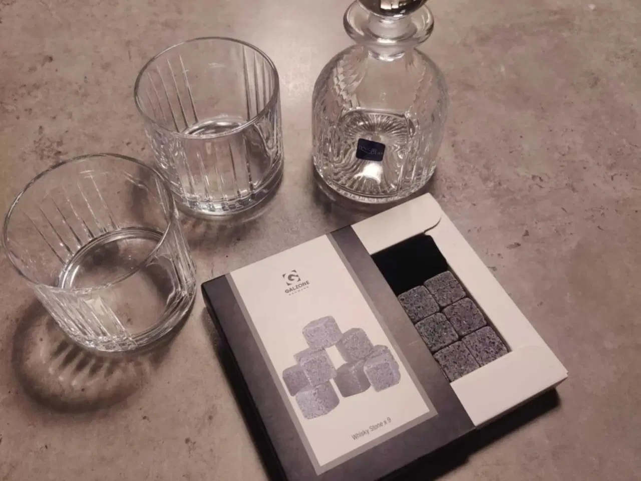 Billede 3 - Lyngby compo whisky sæt med sten