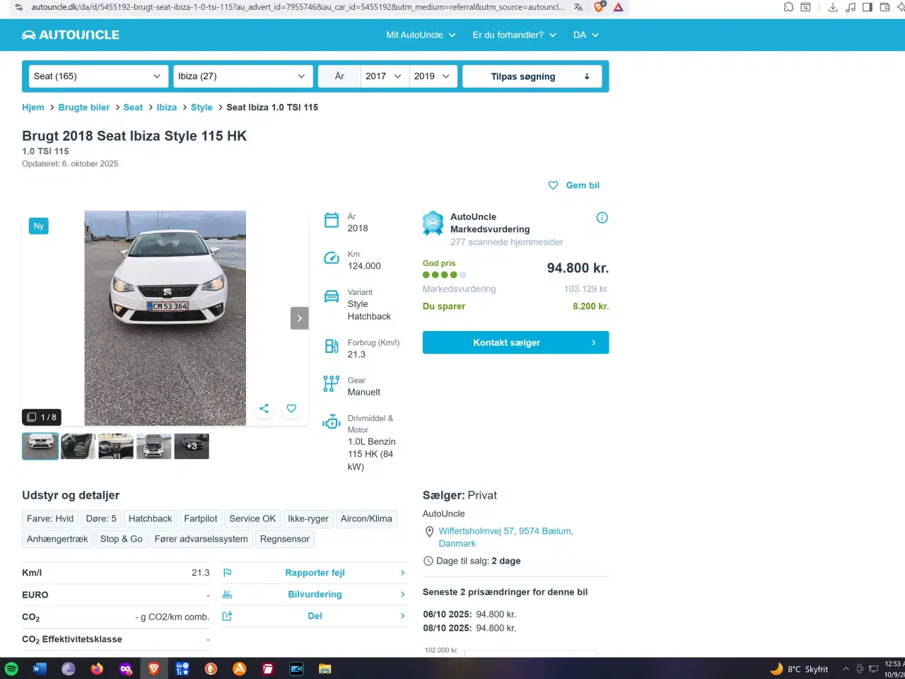 Billede 1 - Seat Ibiza 115 TSI 