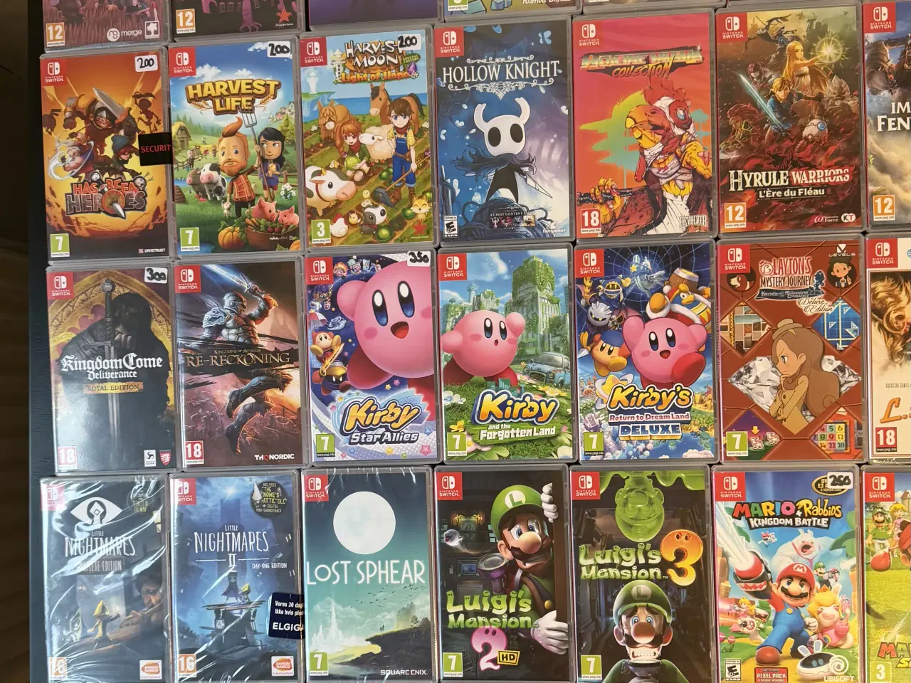 Billede 4 - Seperate Priser! 200 stk Nintendo Switch Spil