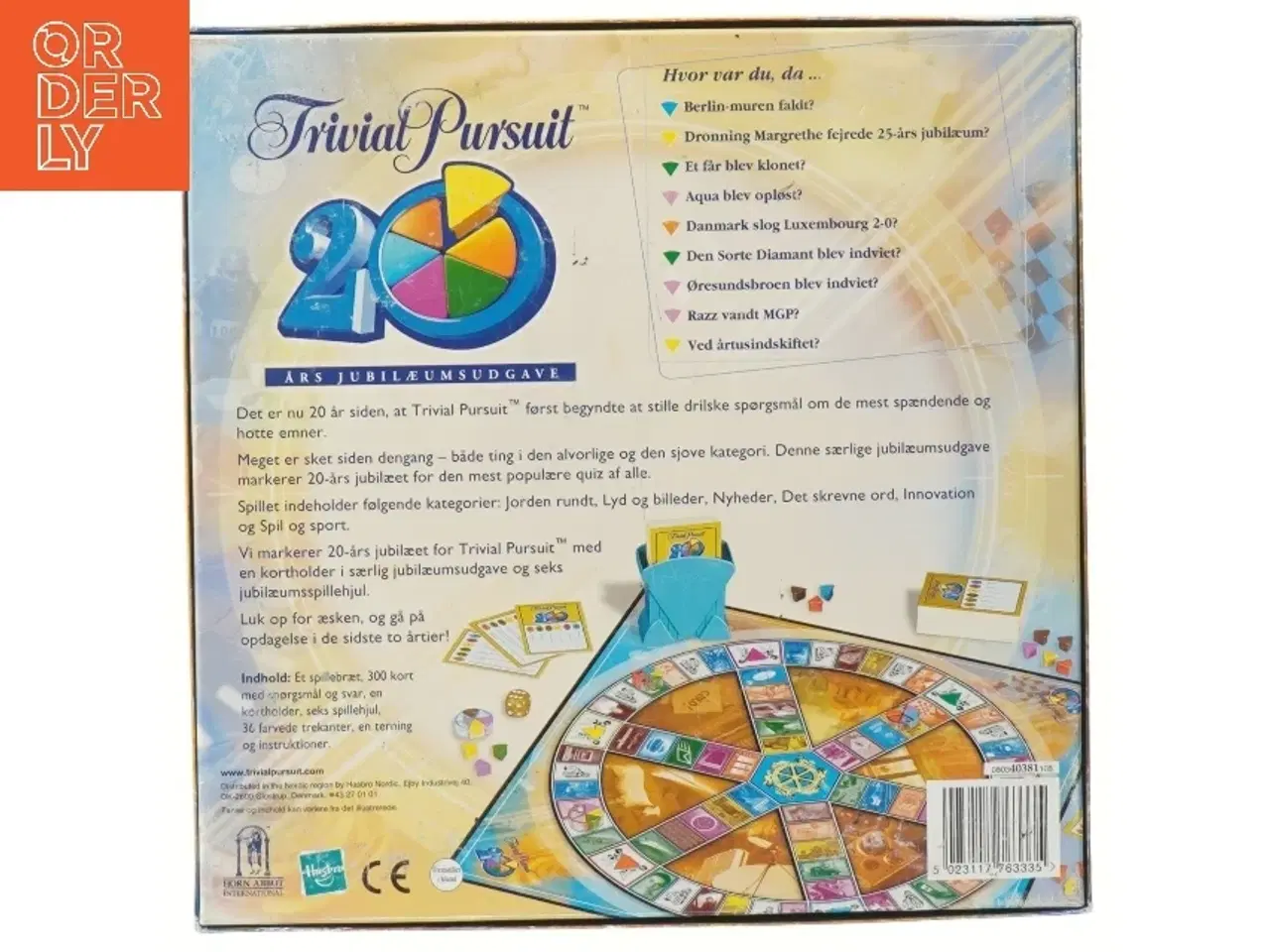 Billede 2 - Trivial Pursuit 20 års jubilæumsudgave spil fra Hasbro (str. 27x27 cm)
