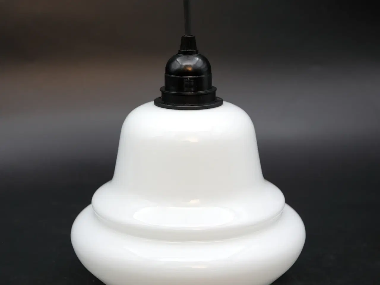 Billede 6 - Genbrug pendellampe med opal glasskærm 50–60’erne