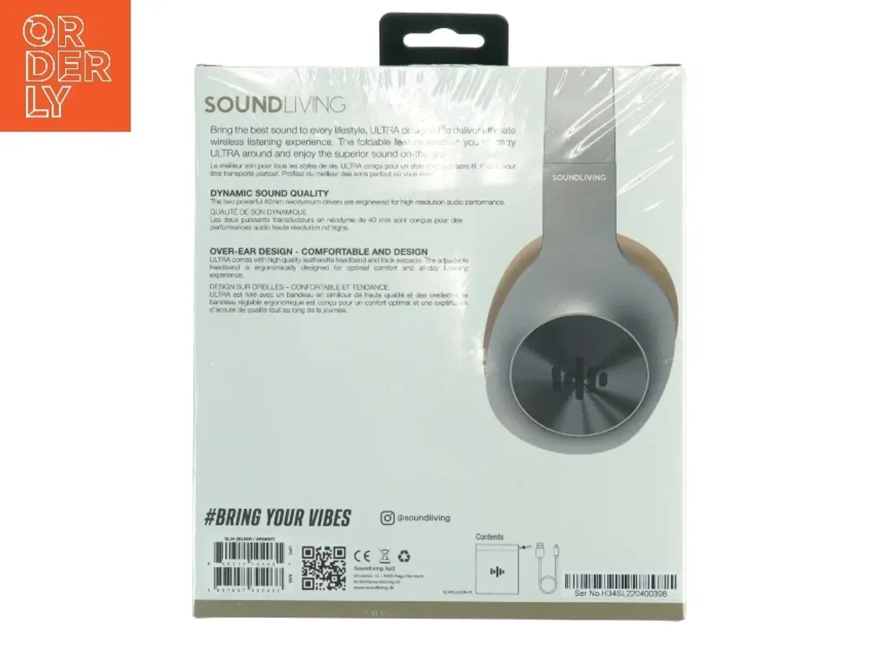 Billede 3 - Soundliving ULTRA trådløse over-ear hovedtelefoner fra Soundliving (str. 20 x 17,5 x 8 cm)