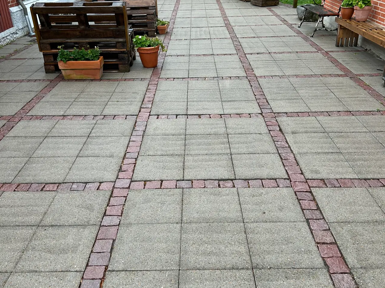 Billede 1 - Halve chaussesten - rød