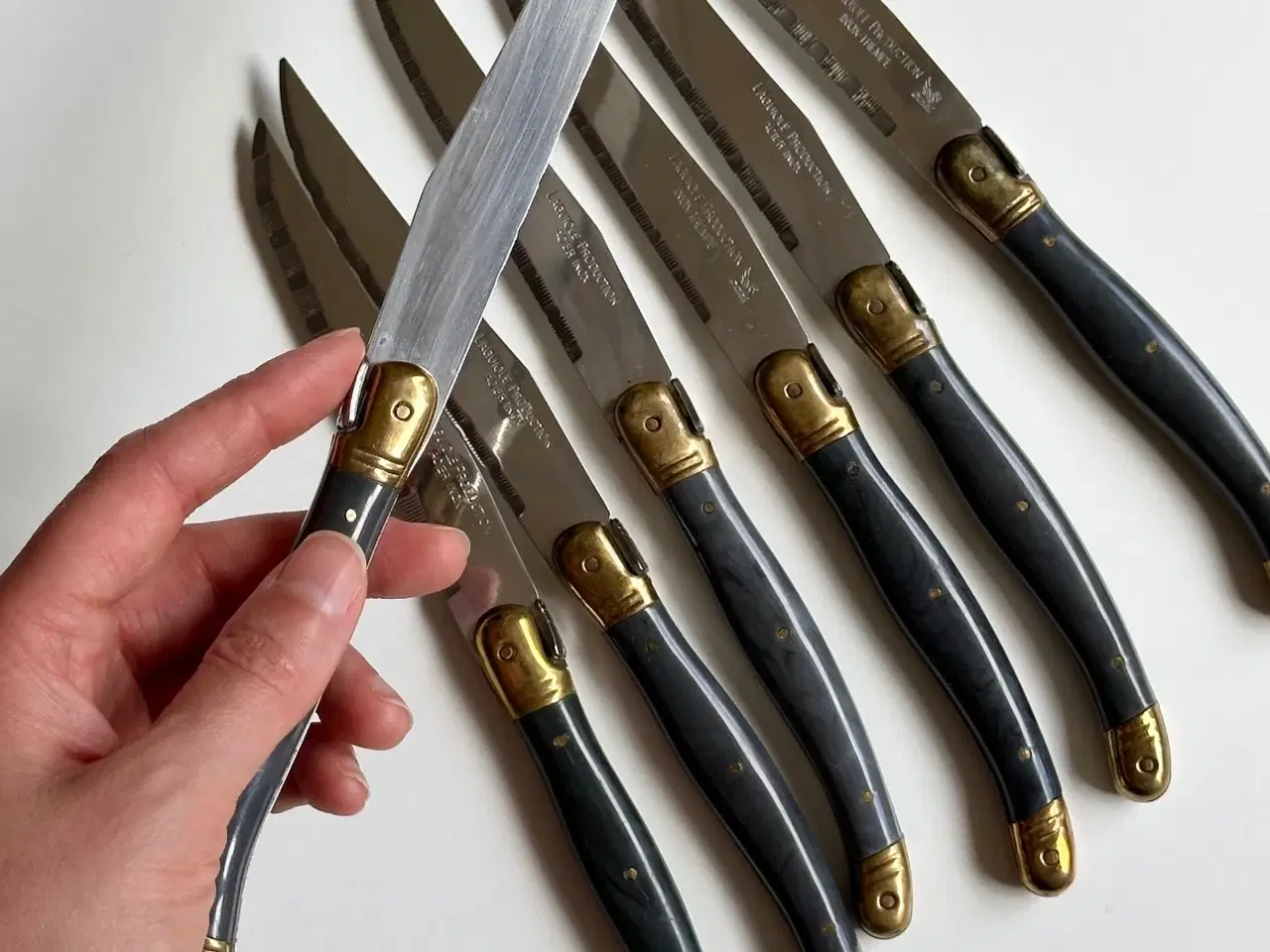 Billede 5 - Laguiole knivsæt, 7 stk samlet