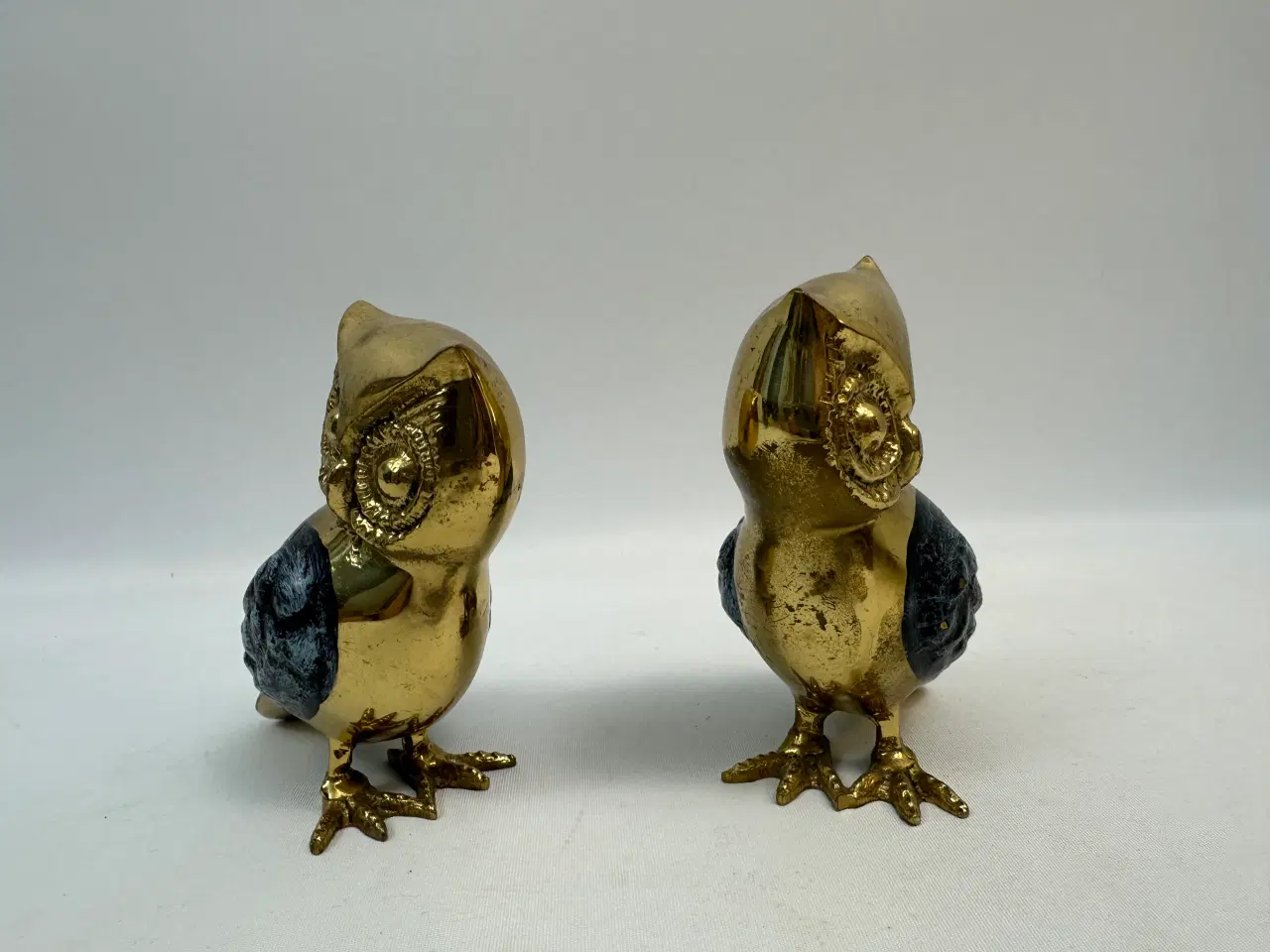 Billede 8 - Flotte ugle figurer i messing