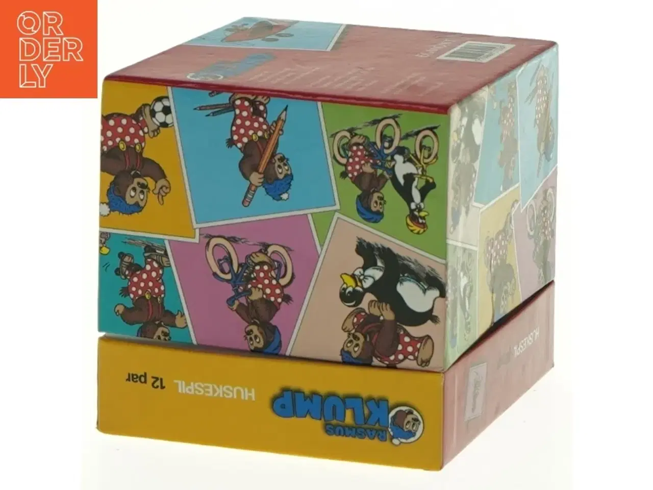 Billede 3 - Vintage børne-huskespil fra Rasmus Klump (str. 9 x 9 x 9 cm)