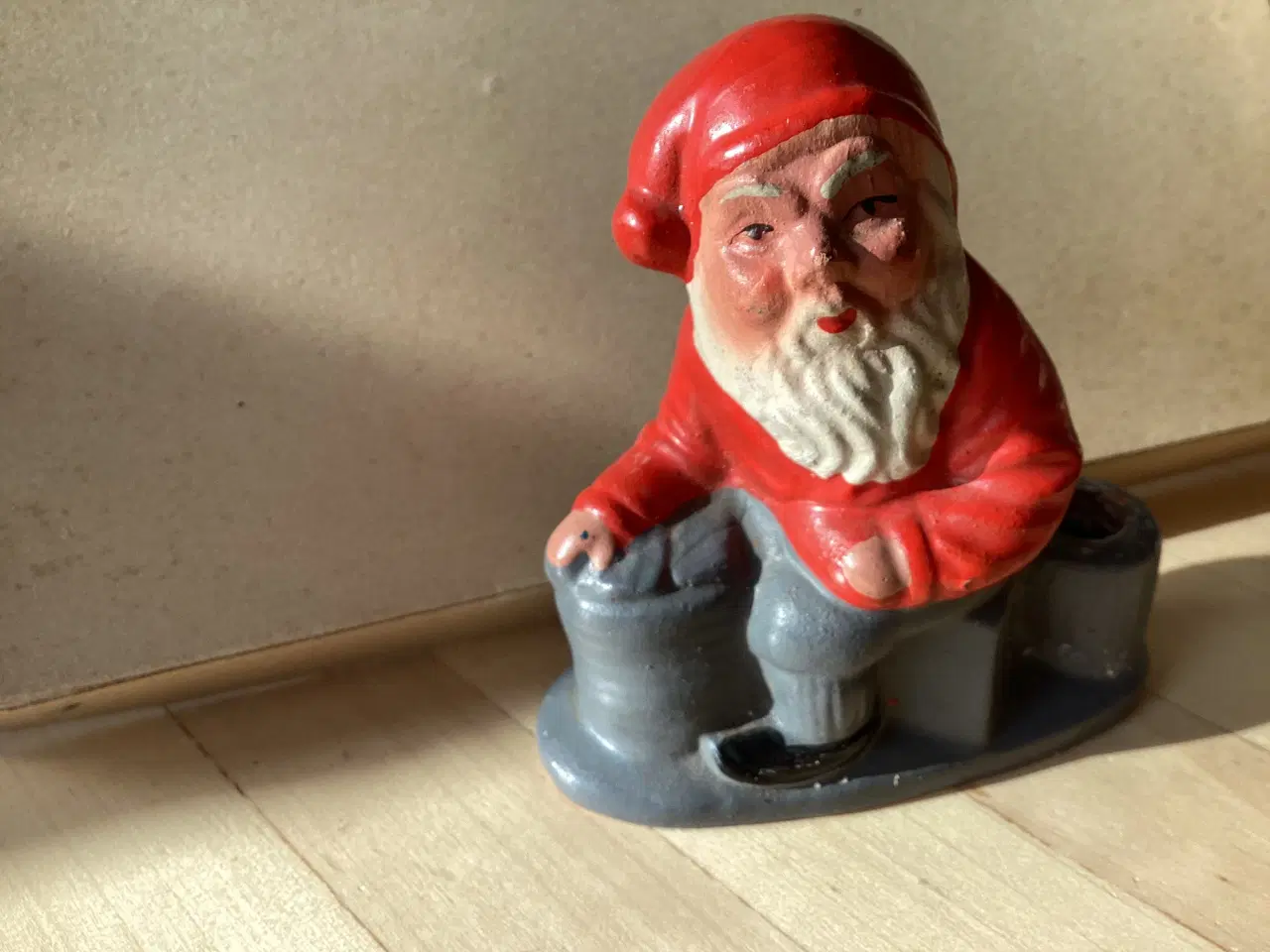 Billede 2 - Lille ældre tysk nisse/lysestage keramik
