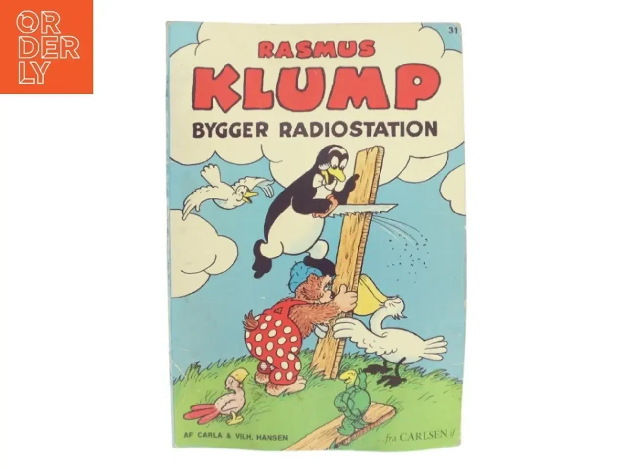 Billede 1 - Rasmus Klump bygger radiostation af Carla og Vilh. Hansen (Bog)