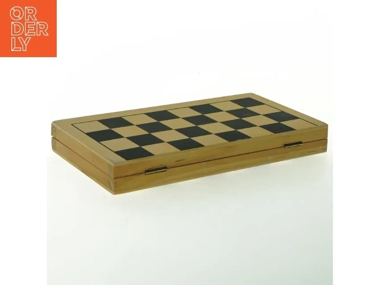 Billede 2 - Skakspil i træ med opbevaringskasse (str. 22x11x2,5 cm)