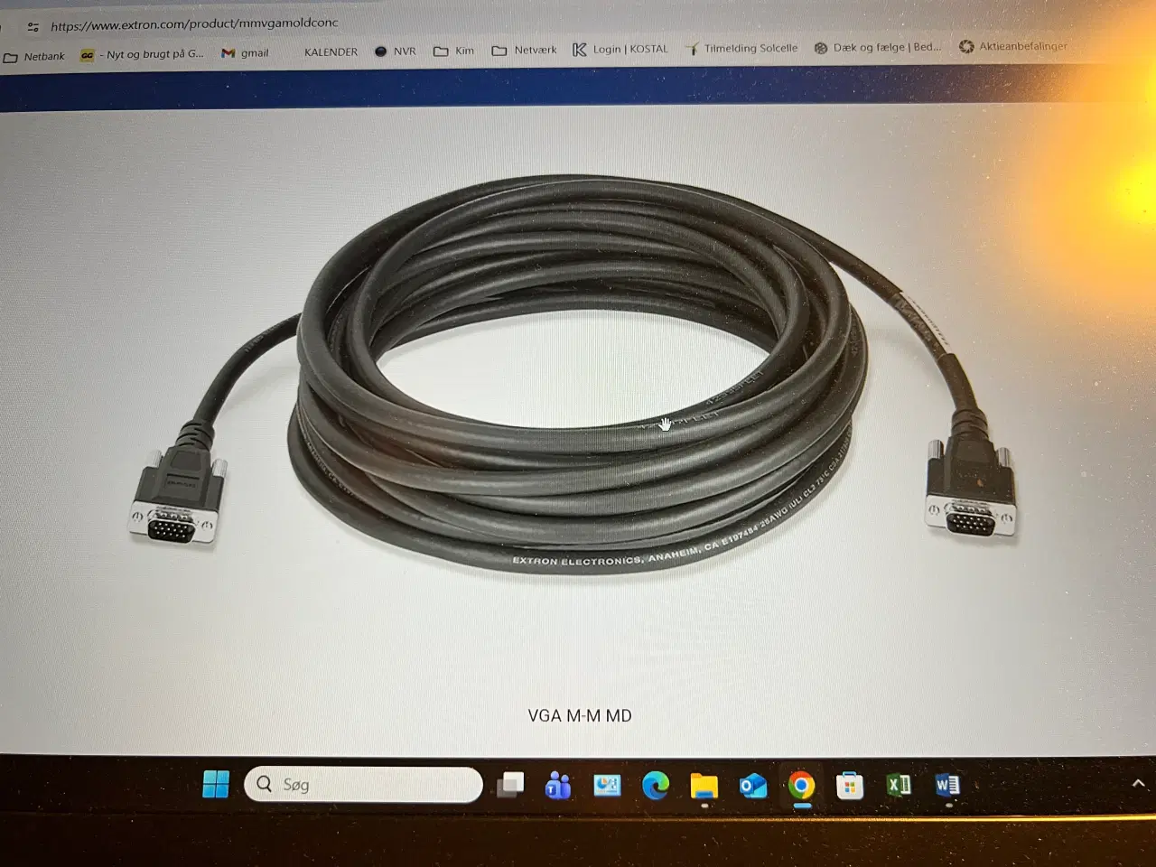 Billede 2 - V G V kabel 50" = 15,2m  fra Extron   model M-M md