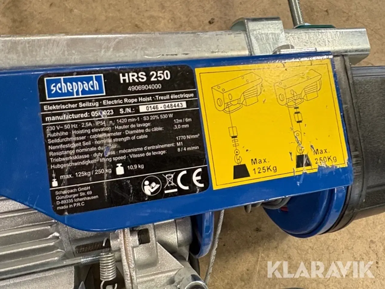 Billede 5 - Wirehejs Scheppach HRS 250/400 - 3 styk