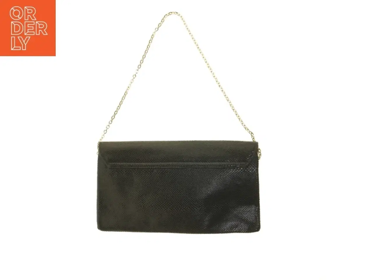 Billede 2 - Sort clutch med kæde (str. 29x16 cm)
