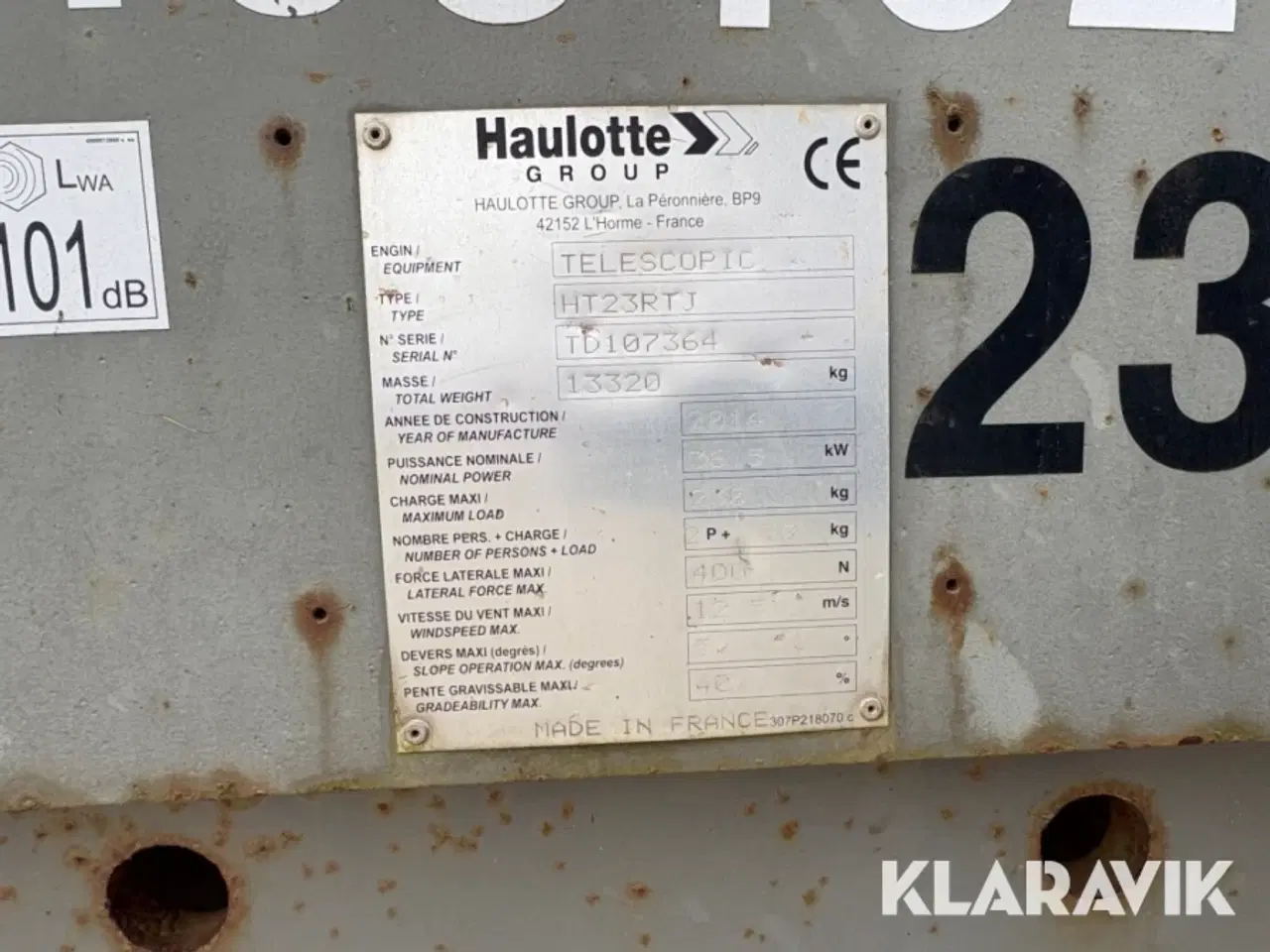 Billede 5 - Bomlift Haulotte HT23RTJ
