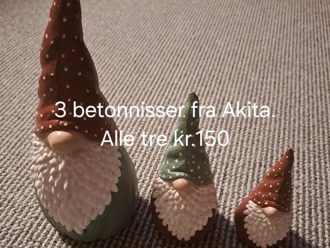 Billede 1 - 3 beton nisser fra Akita