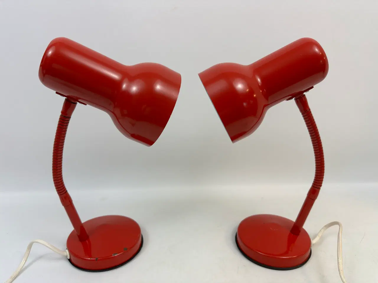 Billede 10 - 2 stk. røde retro bordlamper