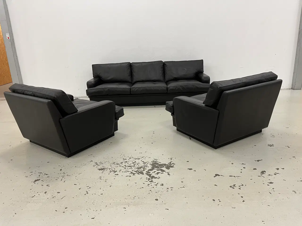 Billede 2 - Arne Norell sofagruppe i Dark Brown læder.