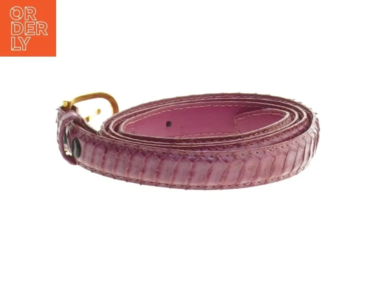 Billede 2 - Læderbælte i pink (str. 94 cm)