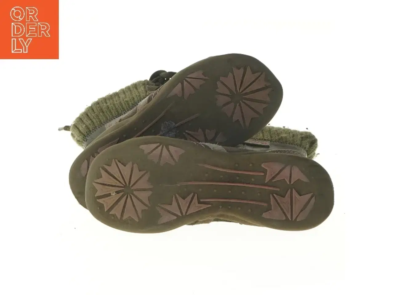 Billede 5 - Brune støvler til børn med snørebånd (str. fod 21,5 cm)