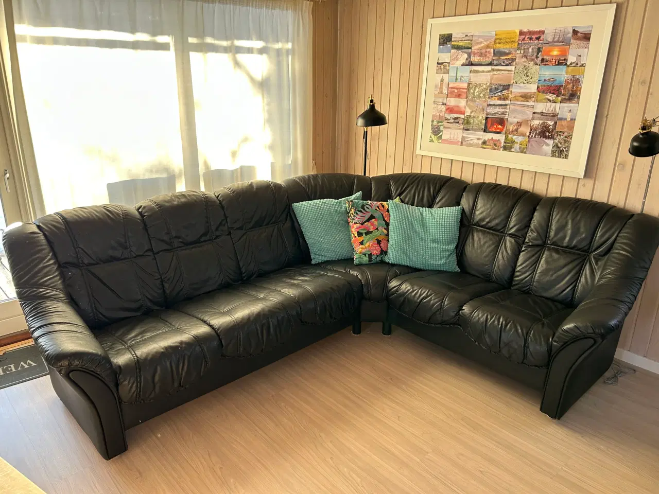 Billede 2 - Sort hjørnesofa