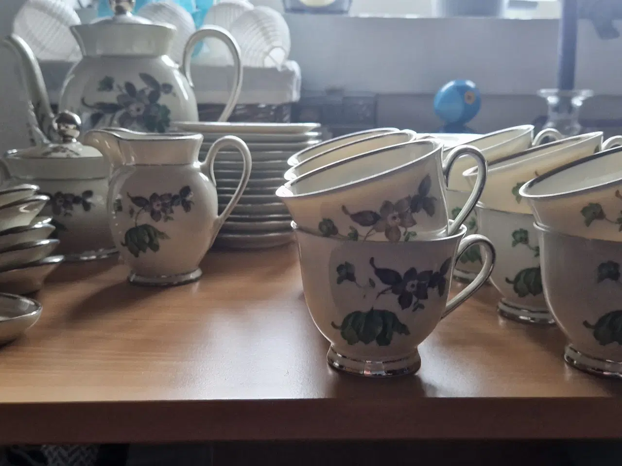 Billede 3 - Grøn vallø Københavns porcelæn kaffestel