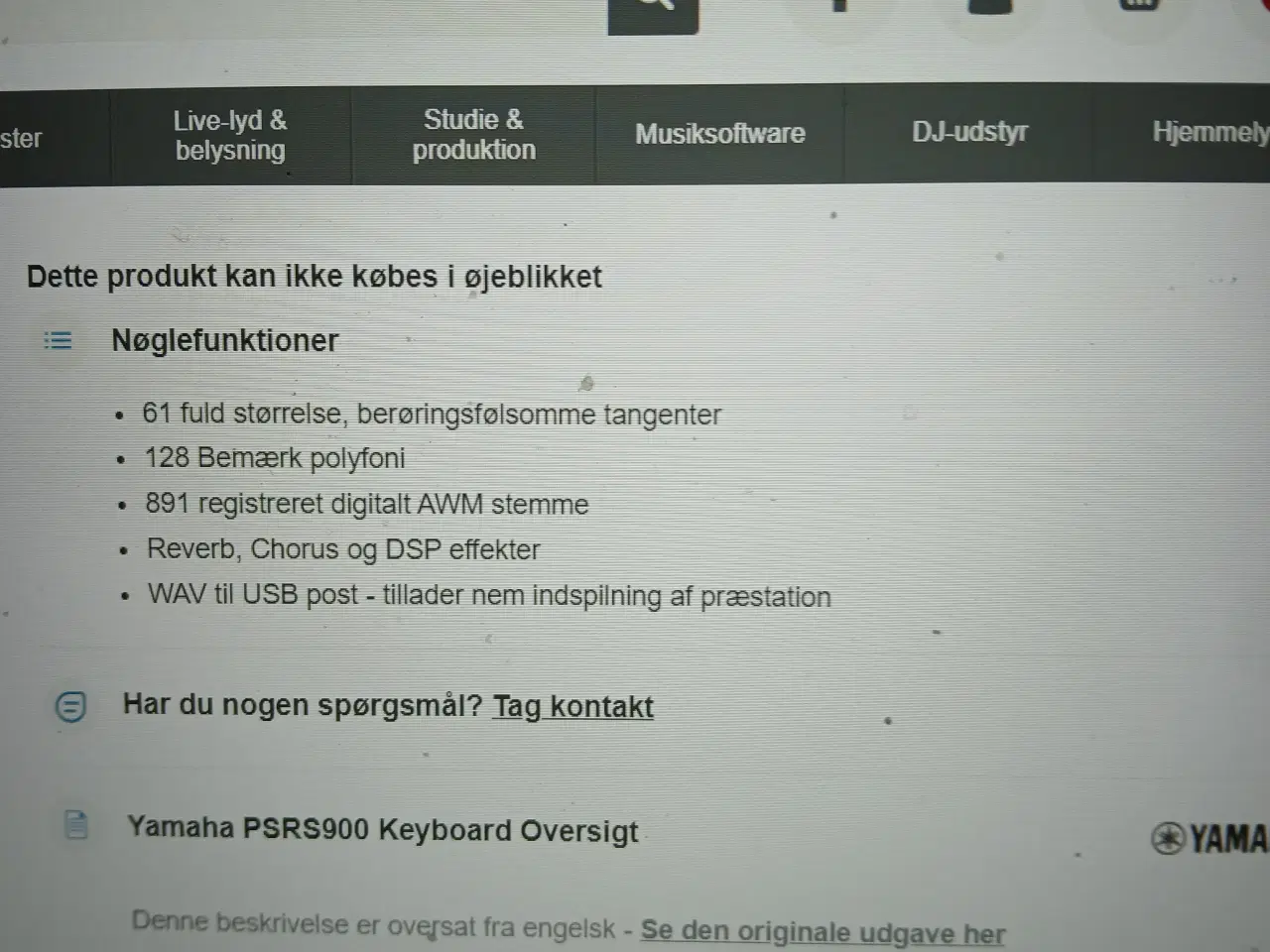 Billede 8 - Sælges  yamaha psr  S900.