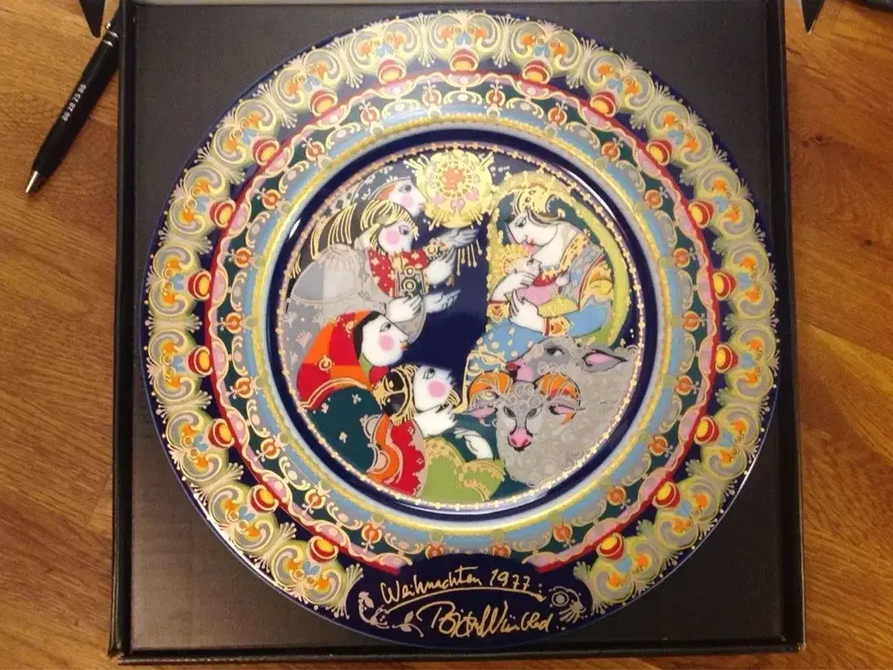 Billede 1 - Bjørn wiinblad juleplatte 1977