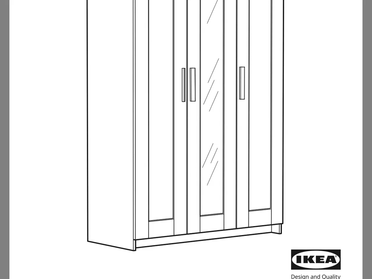 Billede 6 - Brimnes garderobeskab fra IKEA 
