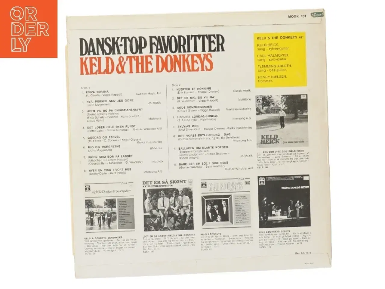 Billede 2 - Dansk-Top Favoritter - Keld & The Donkeys LP