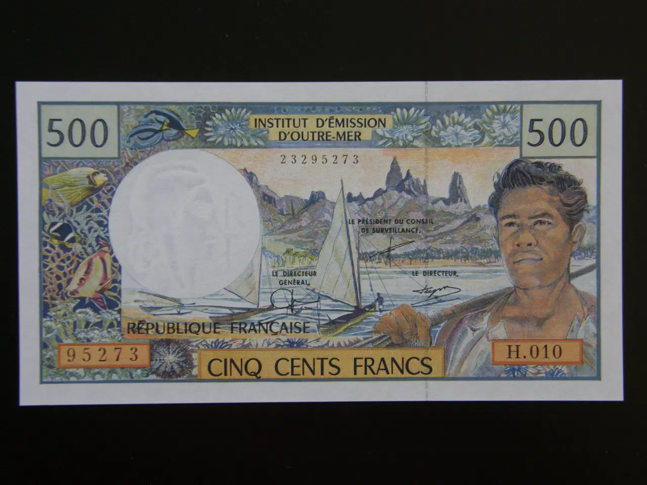 Billede 1 - French Pacific Territories  500 Francs 1992 Unc.