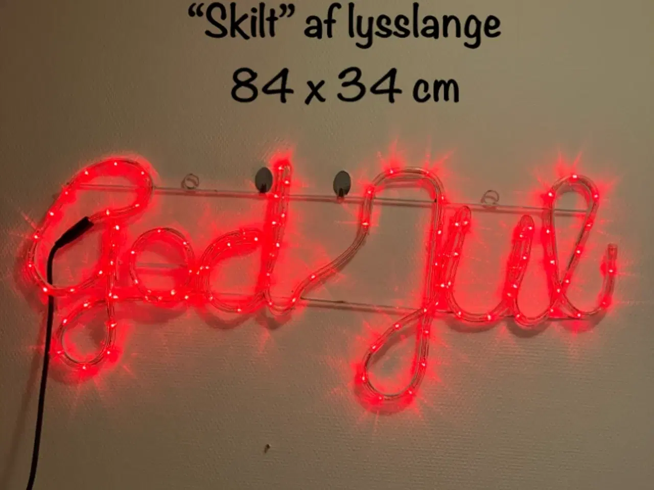 Billede 1 - Jule lysskilt