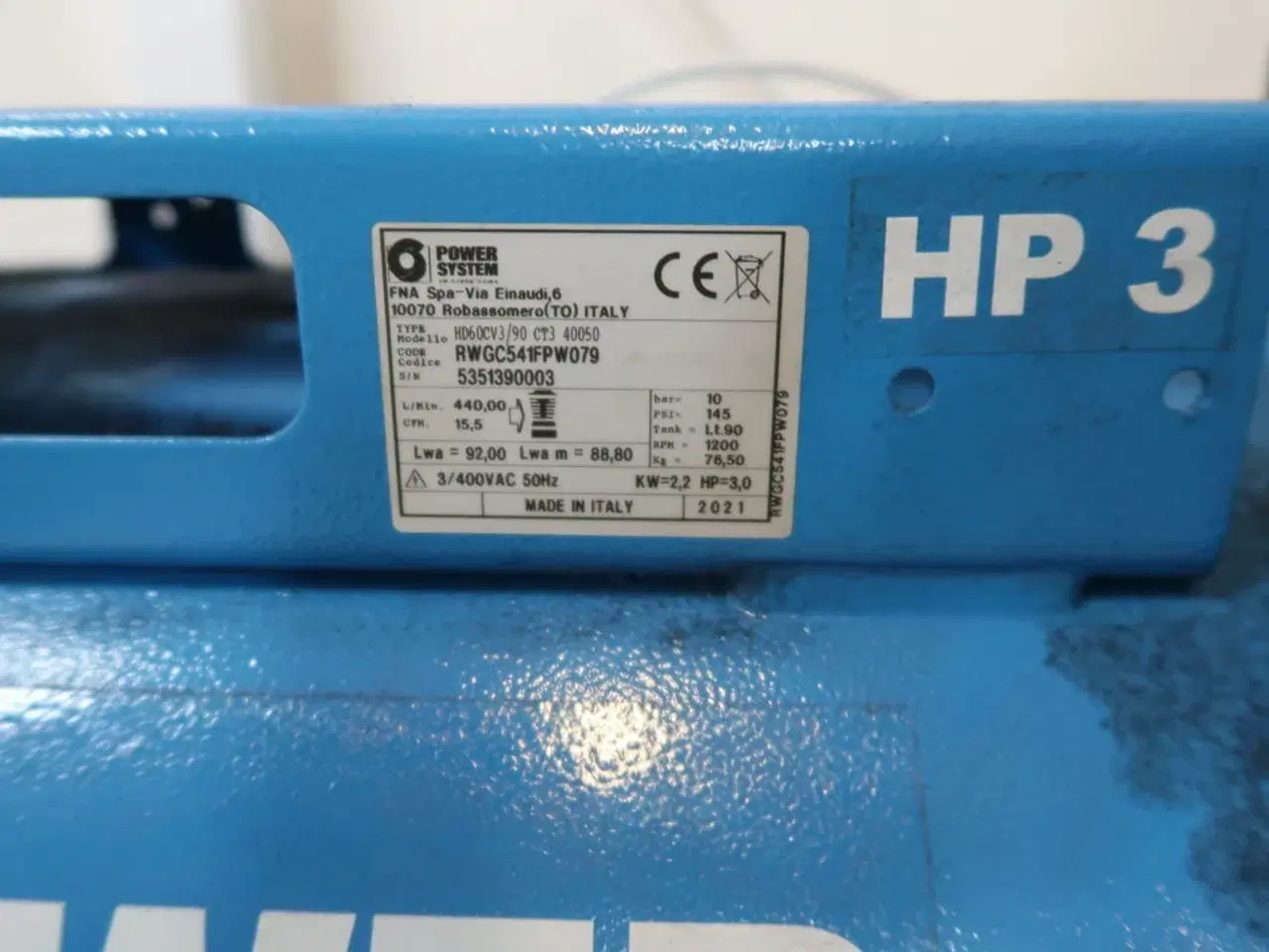 Billede 4 - Kompressor POWER SYSTEM HD60CV3/90 CT3 40050