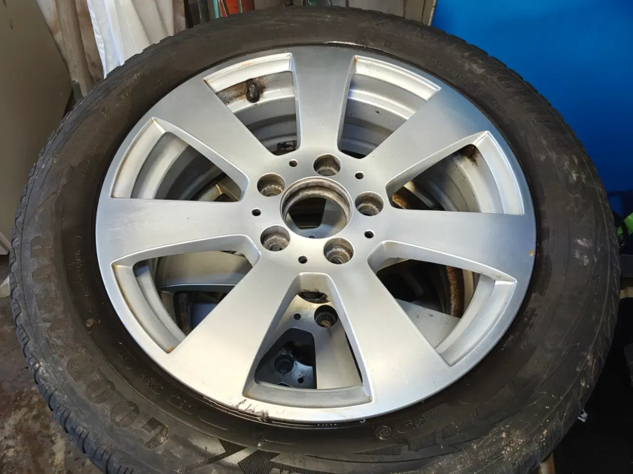 Billede 1 - Mercedes Alufælg med vinterdæk
