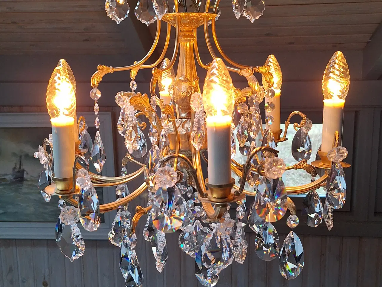 Billede 1 - Flot prisme lyskrone