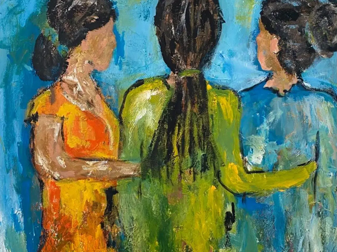 Billede 2 - Malerier forskellige motiver og str 