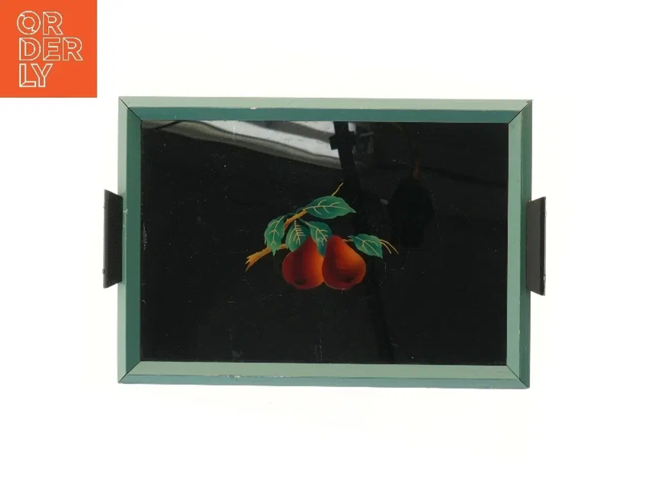 Billede 1 - Dekoreret serveringsbakke (str. 42x28 cm)