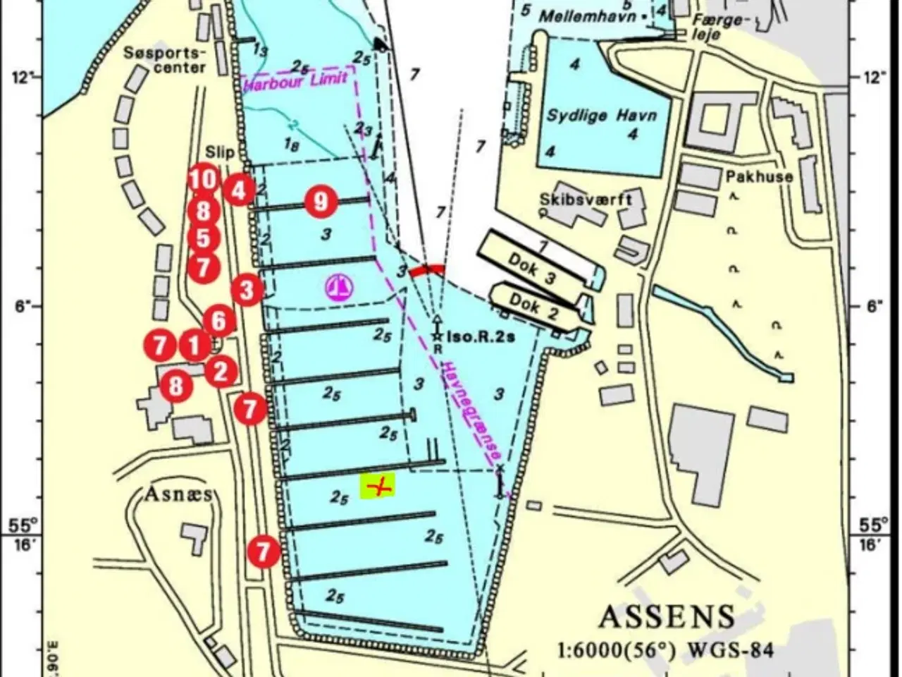 Billede 1 - Bådplads Assens Marina 3 x 12 meter - Broplads F56