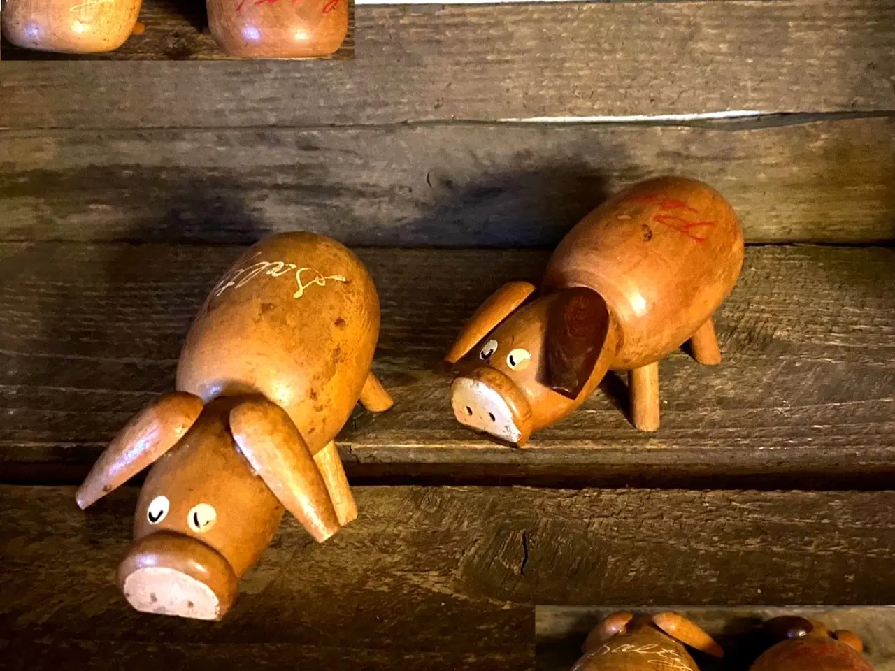 Billede 1 - * Gammelt salt- og pebersæt som søde grise - i tea