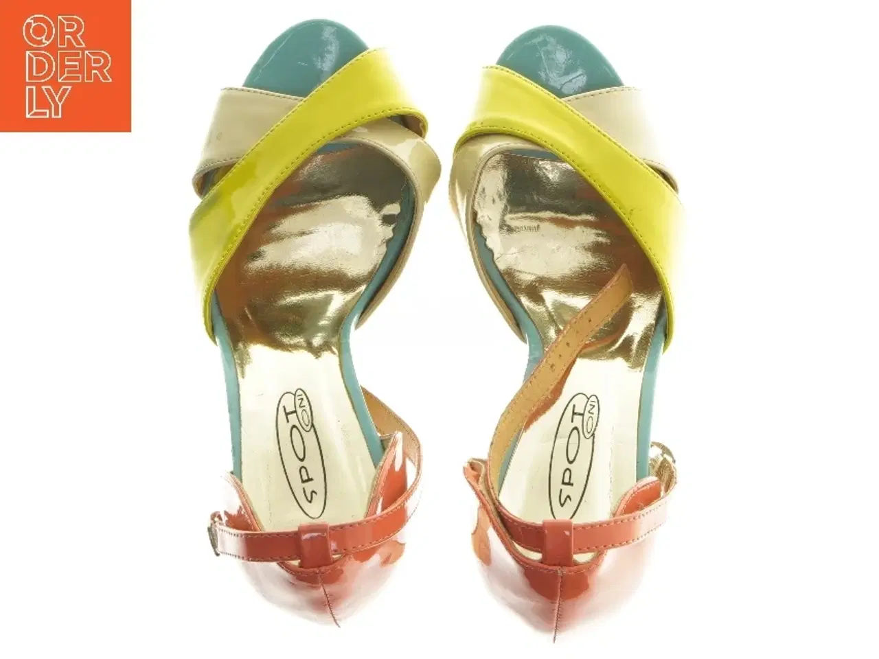 Billede 5 - Farverige højhælede sandaler fra Spot On (str. 36-37 )