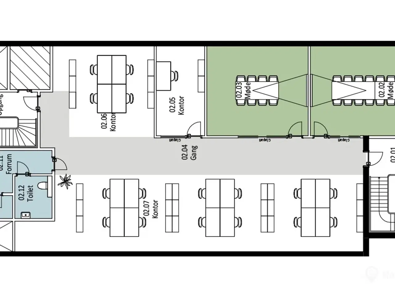 Billede 15 - Sublimt kontorlejemål med fælles kantine og konferencerum tæt på Glostrup Station og motorvejsnettet