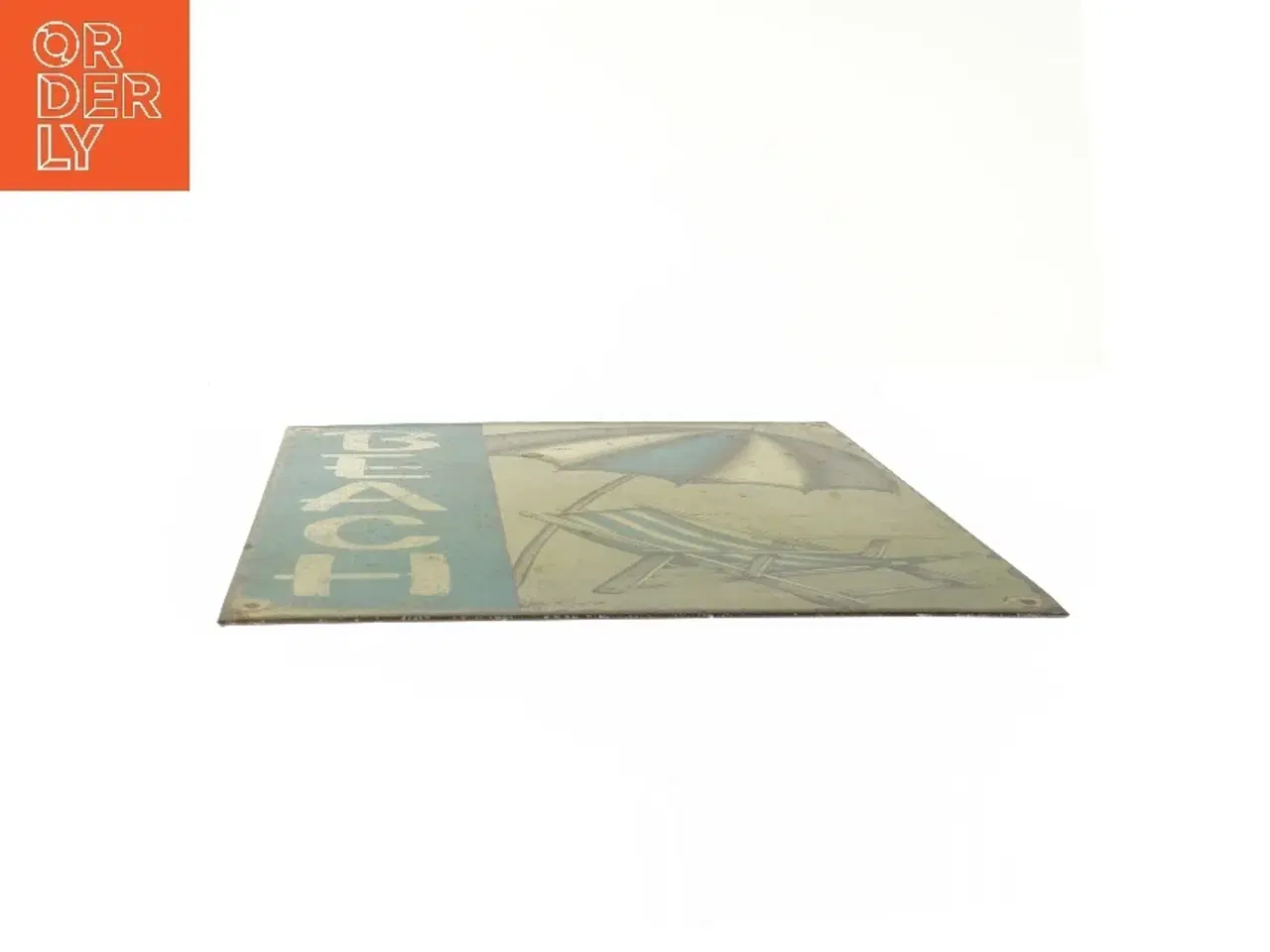 Billede 3 - Metalskilt med strandtema fra Ib Laursen (str. 35x26,5 cm)