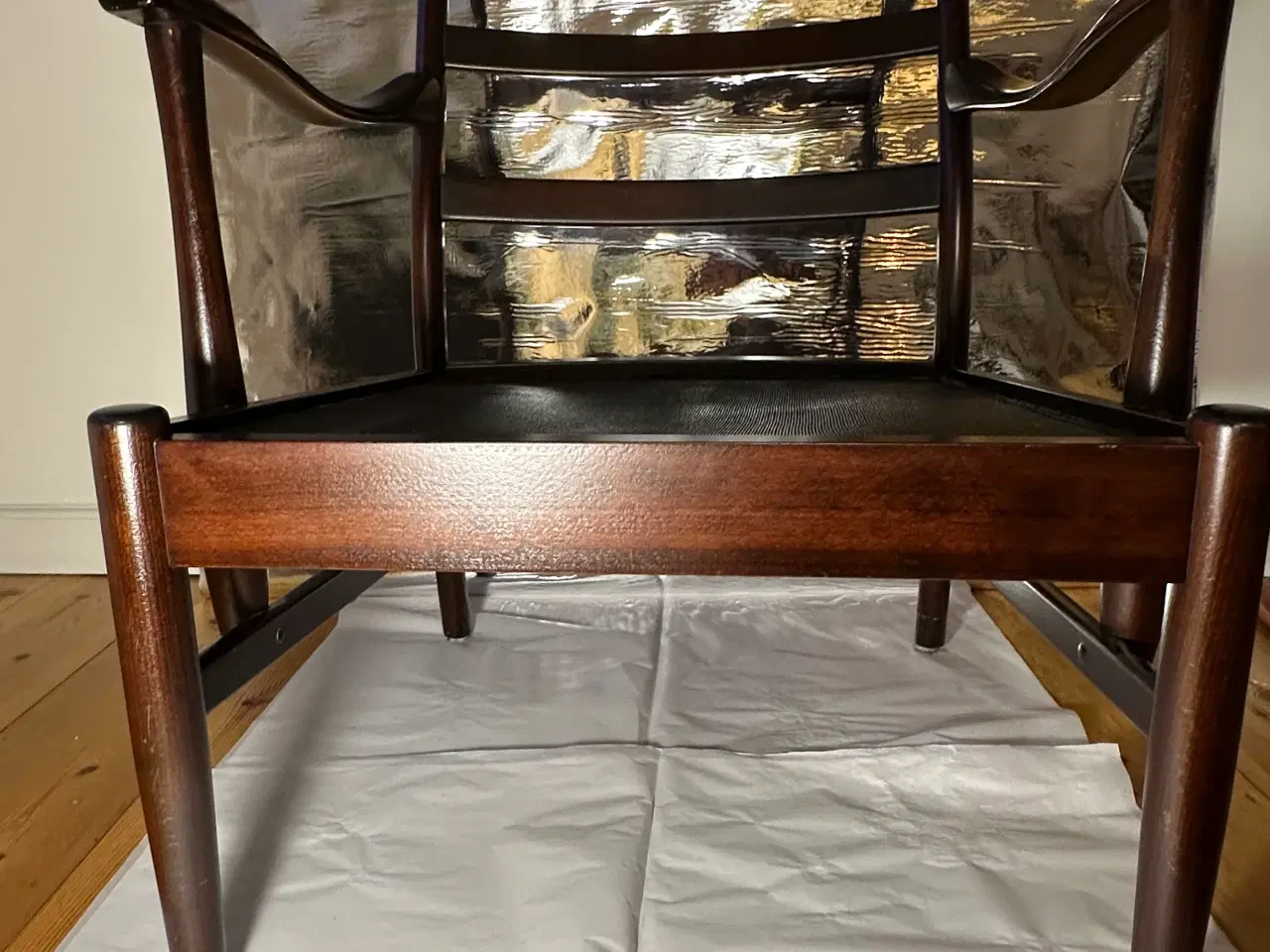 Billede 6 - Vintage lænestol i brun læder