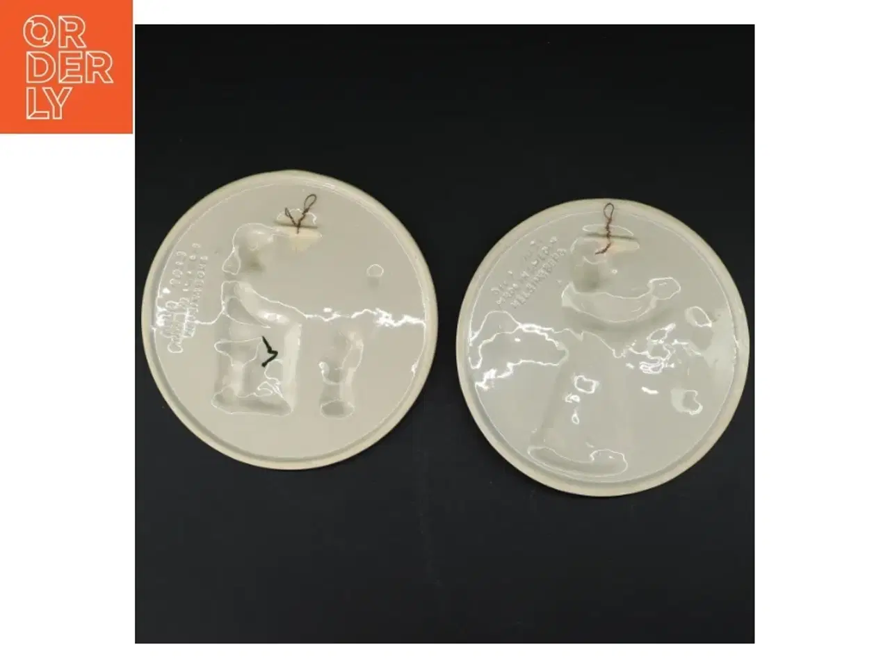 Billede 2 - Dekorative porcelænsplatter (str. Ø 18,5 cm)